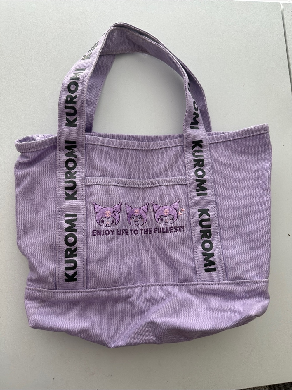 Sanrio Kuromi Lavender Canvas Tote Bag